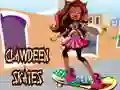 Laro Clawdeen nag-skate online