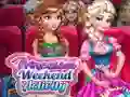 Laro Mga Gawain ng Weekend ng mga Prinsesa online Laro Mga Gawain ng Weekend ng mga Prinsesa online