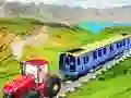 Laro Naka-chain na traktora na humihilod ng tren online