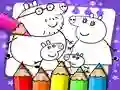 Laro Aklat na may kulay na Peppa Pig online Laro Aklat na may kulay na Peppa Pig online