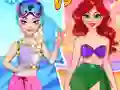 Laro Labanan ng mga Prinsesa ng Tag-init at Taglamig online Laro Labanan ng mga Prinsesa ng Tag-init at Taglamig online