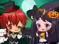 Laro Magkasintahan ng Chibi ng Halloween online Laro Magkasintahan ng Chibi ng Halloween online