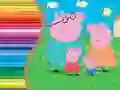 Laro Aklatan ng Kulay para kay Peppa Pig online Laro Aklatan ng Kulay para kay Peppa Pig online