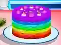 Laro Pagluluto ng Rainbow Cake online