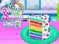 Laro Gumawa ng Rainbow Confetti Cake online