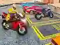Laro Laro ng Paradahan ng Mabigat na Bisikleta sa Lungsod 3D online Laro Laro ng Paradahan ng Mabigat na Bisikleta sa Lungsod 3D online