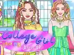 Laro Pagpipinta at Pagsusuot ng Kolehiyalang Babae online Laro Pagpipinta at Pagsusuot ng Kolehiyalang Babae online