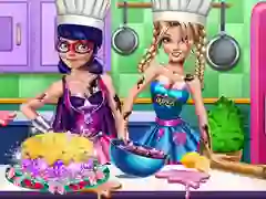 Laro Kumpetisyon sa Pagluluto ng Superhero online Laro Kumpetisyon sa Pagluluto ng Superhero online