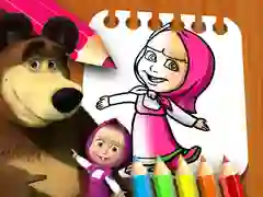 Laro Aklatan ng Pagpipinta Masha at ng Oso online Laro Aklatan ng Pagpipinta Masha at ng Oso online