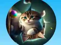 Laro Round Jigsaw Puzzle: Kolektahin ang Mga Larawan ng Cute Kittens online