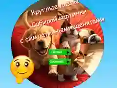 Laro Pabilog na Puzzle: Kolektahin ang mga Larawan ng Cute na Tuta online Laro Pabilog na Puzzle: Kolektahin ang mga Larawan ng Cute na Tuta online