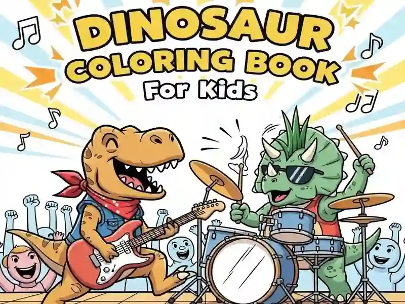 Laro Dinosaur pangkulay ng libro para sa mga bata online