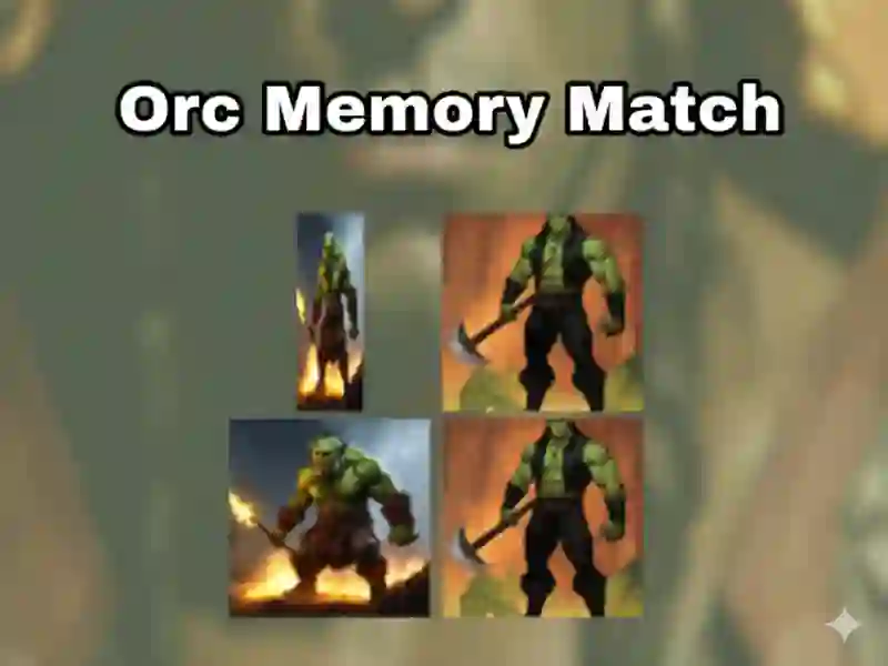 Laro Tugma ng memorya ng orc online