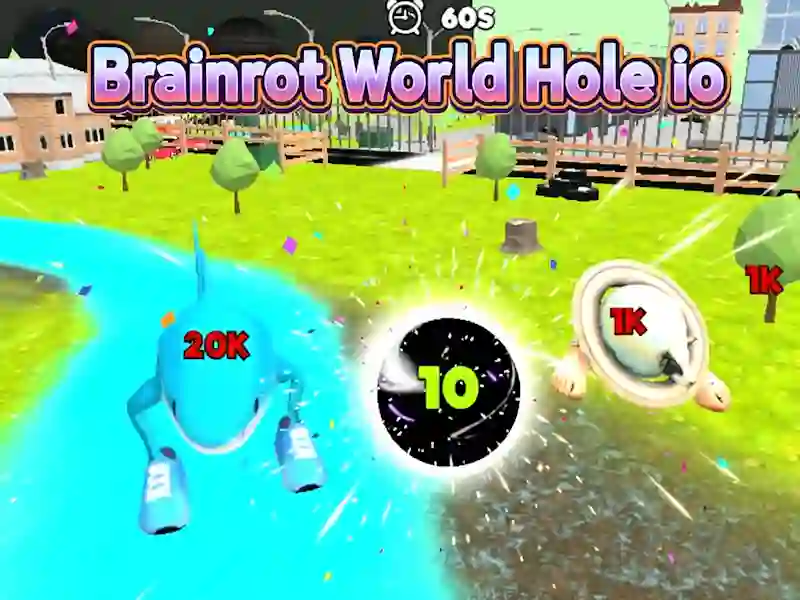 Laro Brainrot World Hole io online