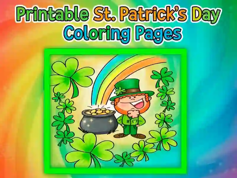 Laro Napi-print na Mga Pangkulay na Pahina ng Araw ng St Patrick online