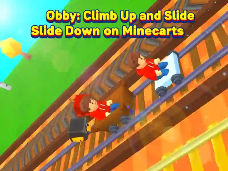 Laro Obby: Umakyat at Mag-slide Pababa sa Minecarts online