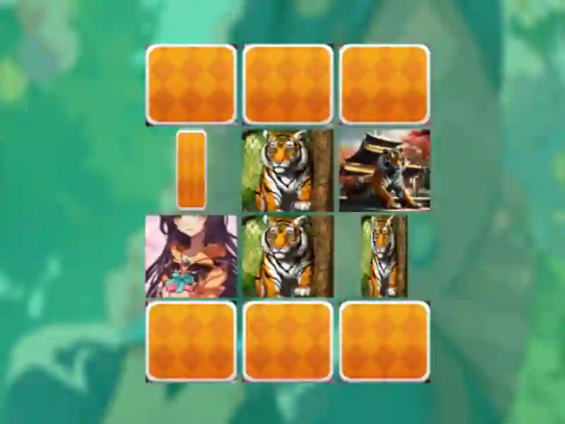 Laro Anime Tiger Memory match online