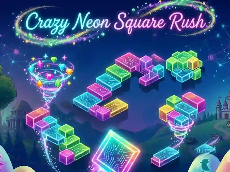 Laro Crazy Neon Square Rush online