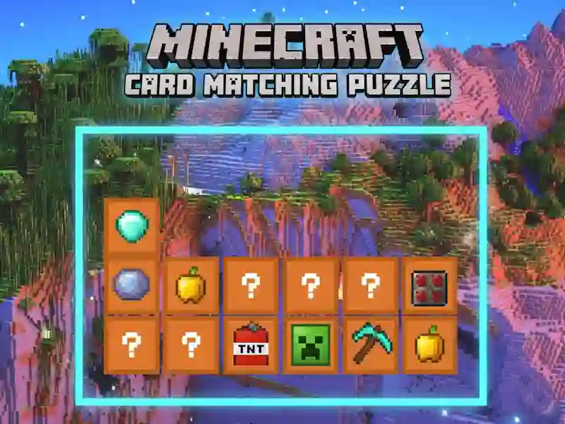 Laro Minecraft Card Matching Puzzle online