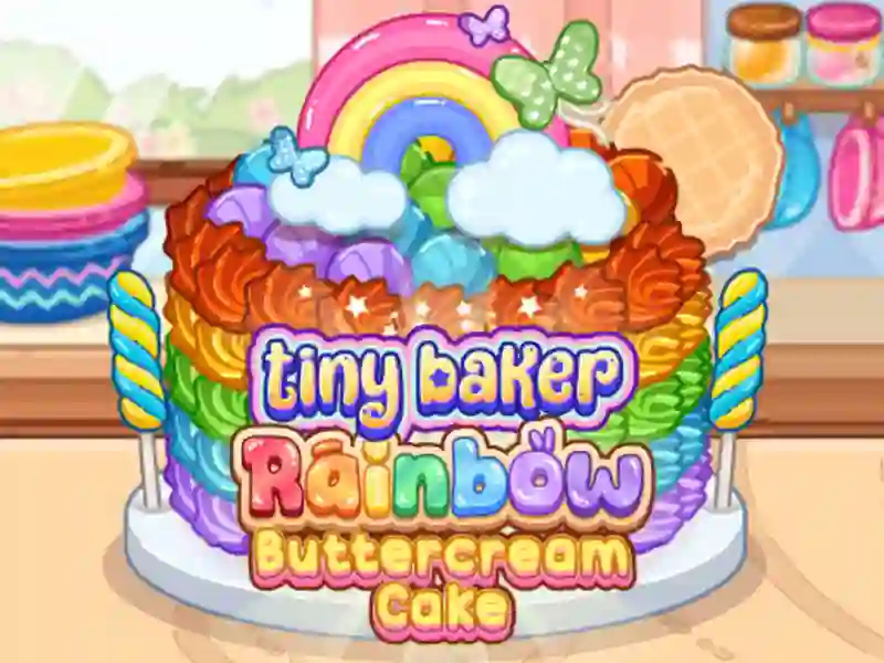Laro Tiny Baker: Rainbow Buttercream cake online