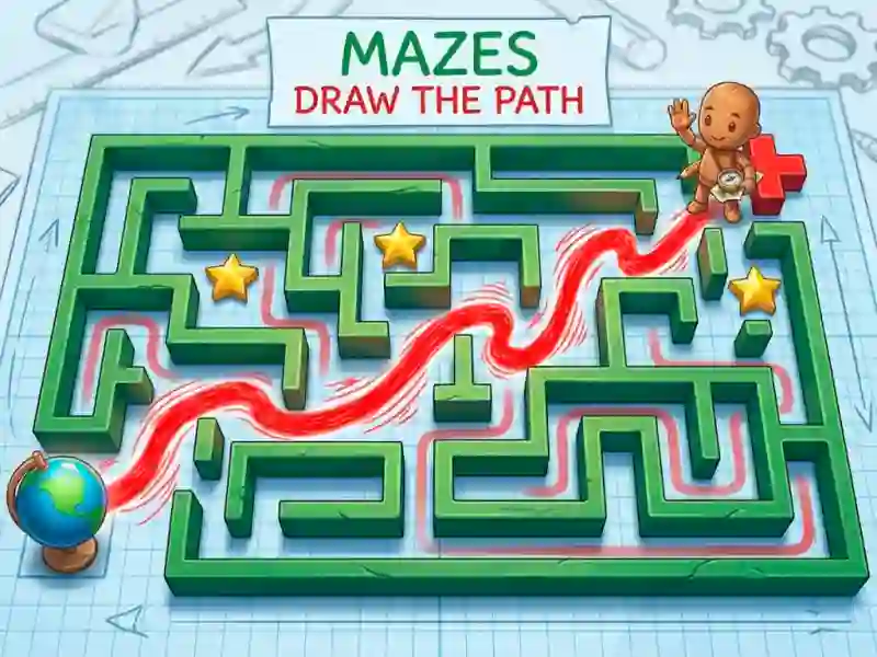Laro Mazes Draw The Path online