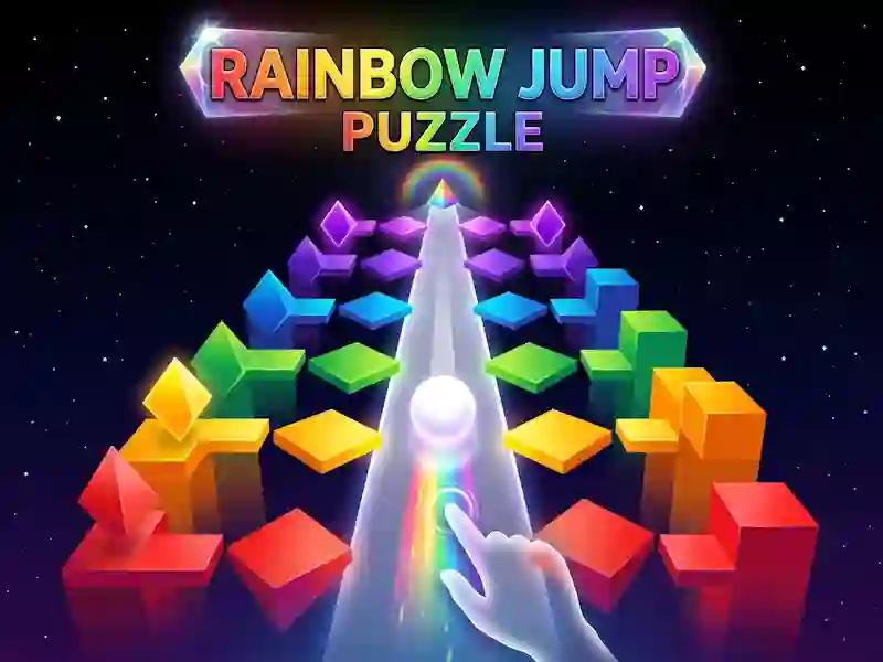 Laro Rainbow Jump Puzzle online