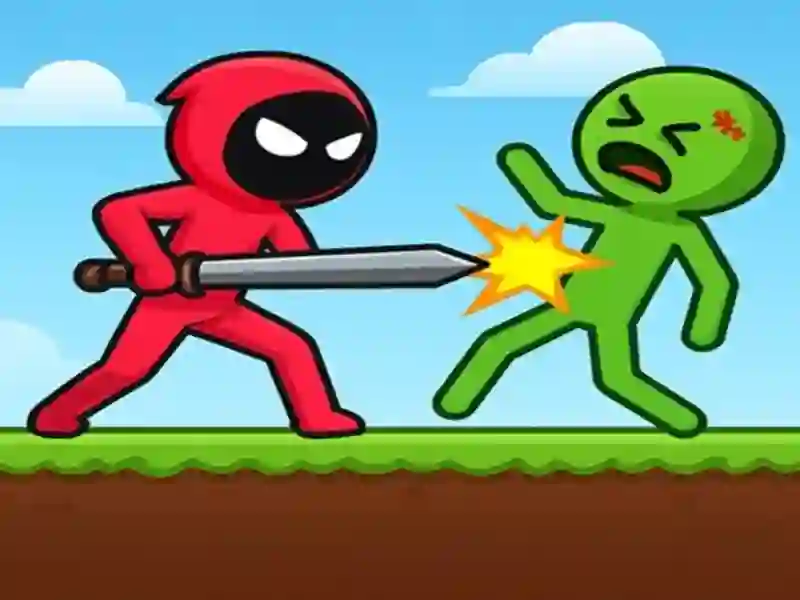 Laro Red Stickman vs Monster School online