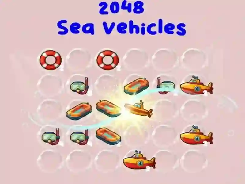 Laro 2048 mga sasakyan sa dagat online