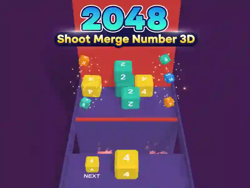 Laro 2048 Shoot Merge Number 3D online