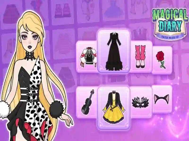 Laro Magical Diary: Papel Dress Up online
