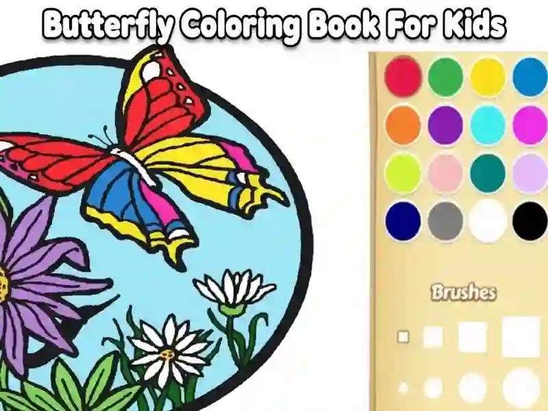 Laro Butterfly pangkulay ng libro para sa mga bata online Laro Butterfly pangkulay ng libro para sa mga bata online