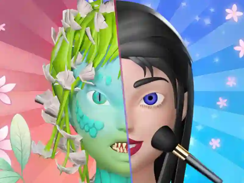 Laro Monster makeup 3d online