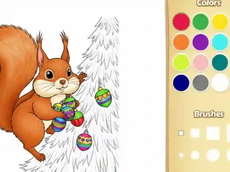 Laro Christmas Animal Coloring Book para sa mga bata online