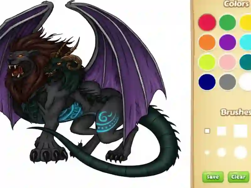 Laro Dragon Chimera Coloring Book online