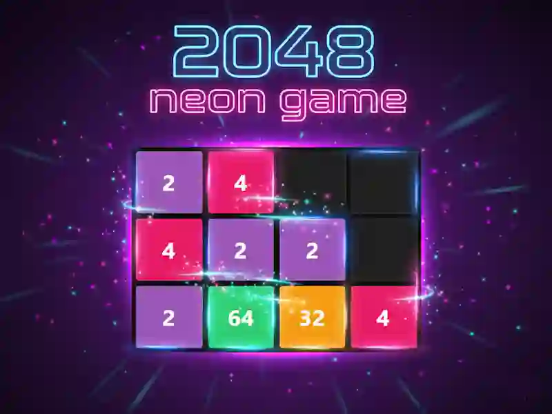 Laro 2048 neon na laro online
