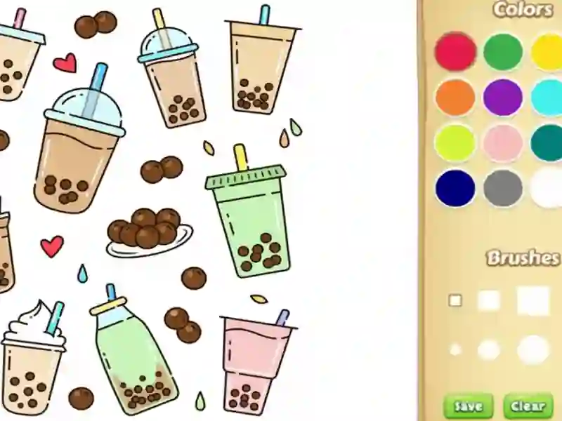 Laro Ang cute na libro ng pangkulay ng boba para sa mga bata online