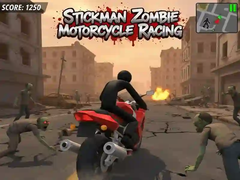 Laro Stickman Zombie Motorsiklo Racing online Laro Stickman Zombie Motorsiklo Racing online