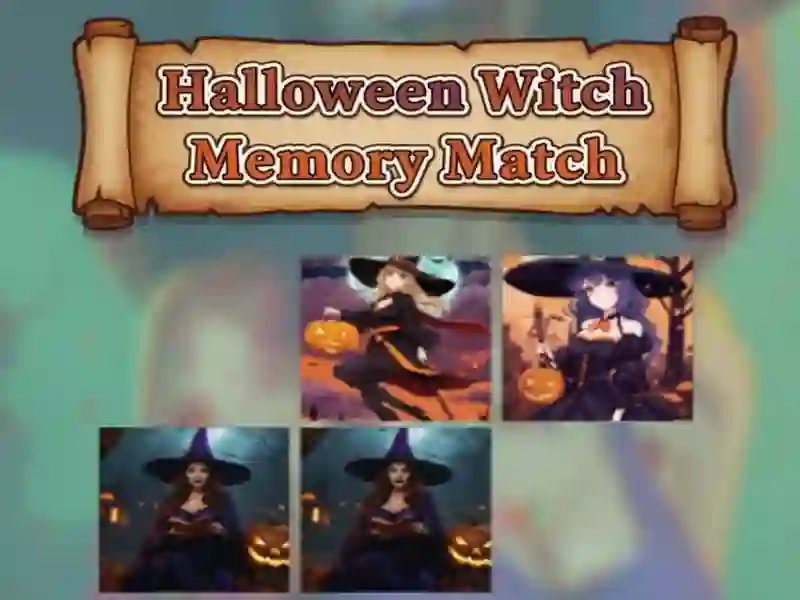 Laro Match ng memorya ng memorya ng Halloween online