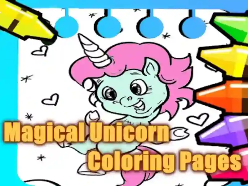 Laro Mahiwagang mga pahina ng pangkulay na unicorn online Laro Mahiwagang mga pahina ng pangkulay na unicorn online