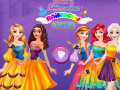 Laro Disney Princesses: Rainbow Dresses online