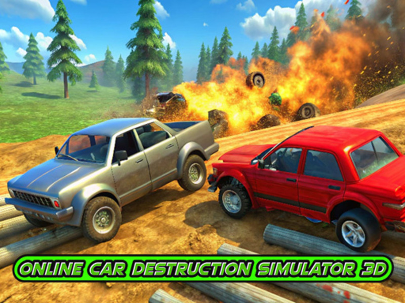 Laro Online na pagkawasak ng kotse Simulator 3D online