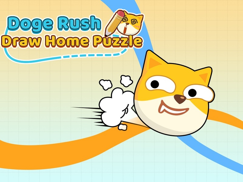 Laro Doge Rush gumuhit ng puzzle sa bahay online