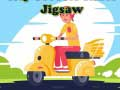 Laro Mga Sakay ng Scooter sa Lungsod: Jigsaw online