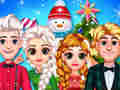 Laro Pagdiriwang ng Pasko ng Frozen Princess online