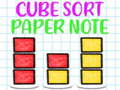 Laro Pagsusort ng Cube Papel na Tala online