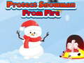 Laro Protektahan ang snowman mula sa apoy online
