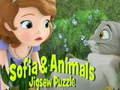 Laro Sofia at mga Hayop na Paghahati Puzzle online