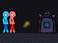 Laro Pulang at asul na stickman na may tali online
