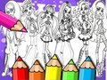 Laro Aklatan ng Kulay ng Monster High online
