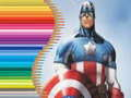 Laro Aklatan ng Pagkulay para kay Captain America online